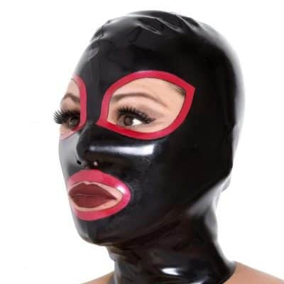 Cagoule Techno Latex Rouge main image 1