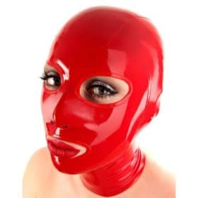 Cagoule Techno Latex Rouge